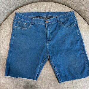 Emporio Armani Classic Blue Jean Shorts